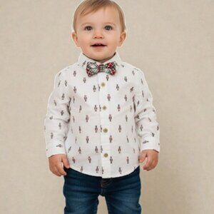 Tommy Bahama Nutcracker Holiday Button-Up Shirt size 18 Months